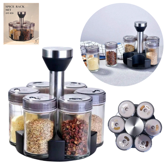 7-Piece Twister Spice Jar Set