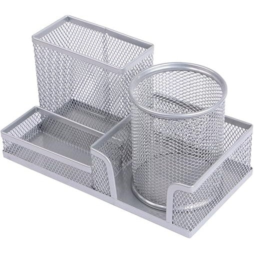 Metal Pen Holder - Mesh Desk Organizer for Office Storage, New Design