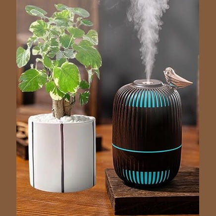 Portable USB Cool Mist Humidifier 280ml Mini Air Humidifier With Color LED Light Conversion Room Humidifier for Bedrooms Car