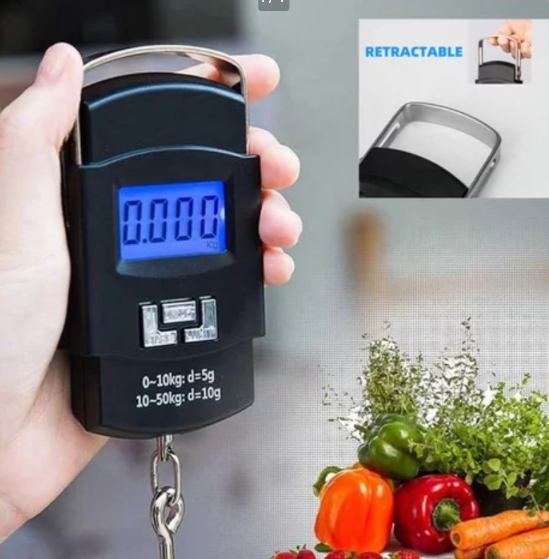 Portable Digital Hanging Scale 50kg | Electronic Luggage & Weight Scale