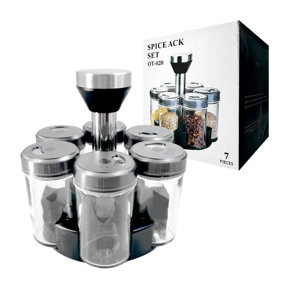 7-Piece Twister Spice Jar Set