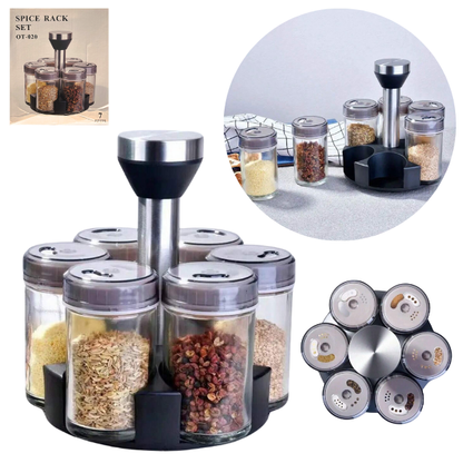 7-Piece Twister Spice Jar Set