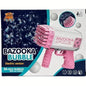 36 Holes Bazooka Colorful Bubble Machine Gun- Pink
