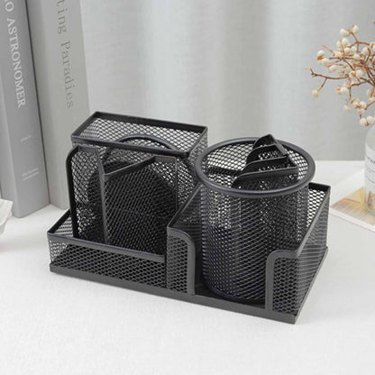 Metal Pen Holder - Mesh Desk Organizer for Office Storage, New Design