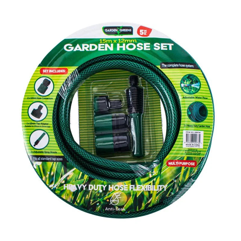 Garden Hose Set – Durable Green Watering Hoses for Outdoor Use