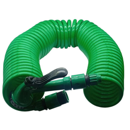 Flexible Green Coil Hose Pipe – Durable Garden & Outdoor Watering Solution