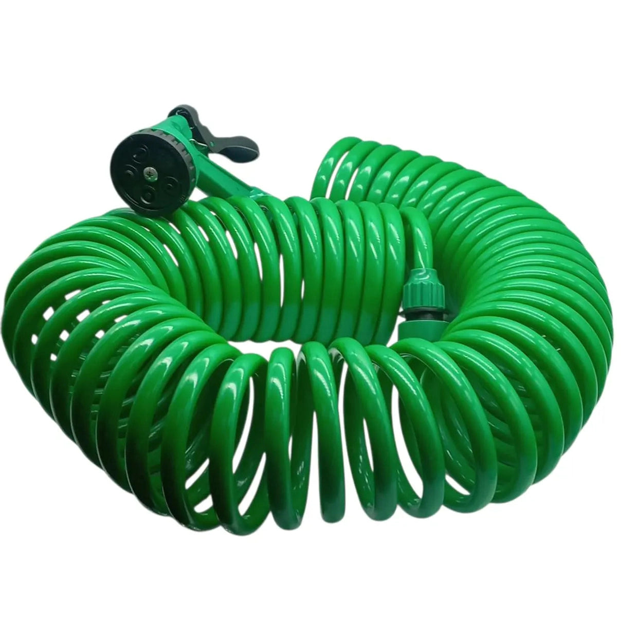 Flexible Green Coil Hose Pipe – Durable Garden & Outdoor Watering Solution