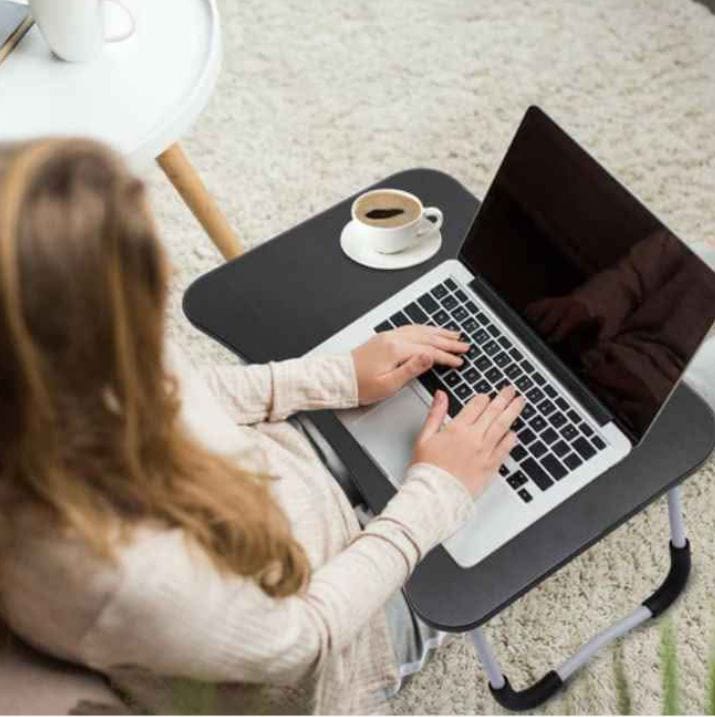 Portable Wood Laptop Table for Bed | Folding Desk for Gaming and Office Work