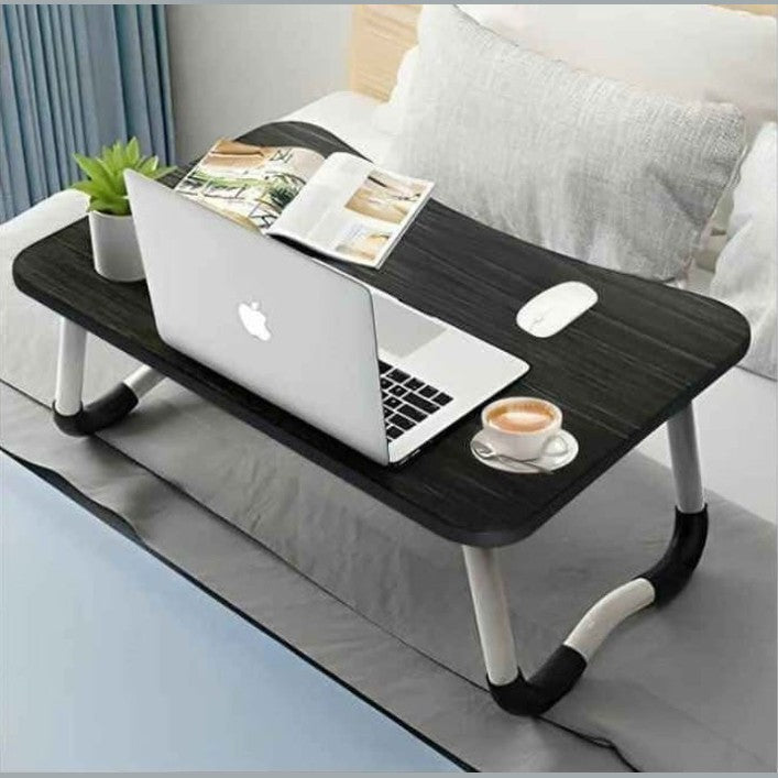 Portable Wood Laptop Table for Bed | Folding Desk for Gaming and Office Work