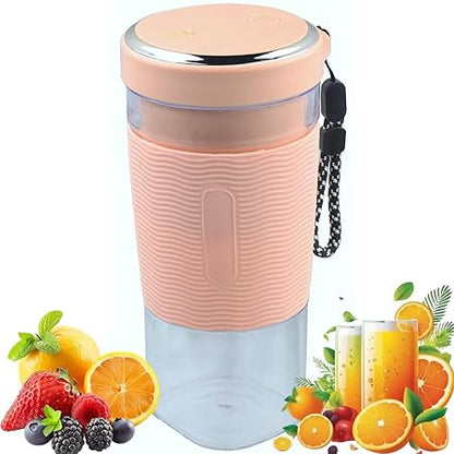 KLP 4 Blade Juicer Blender I 450 ML Electric Juicer Machine I Portable Blender For Smoothie And Juices I USB Juicer With Silicone Rubber Grip
