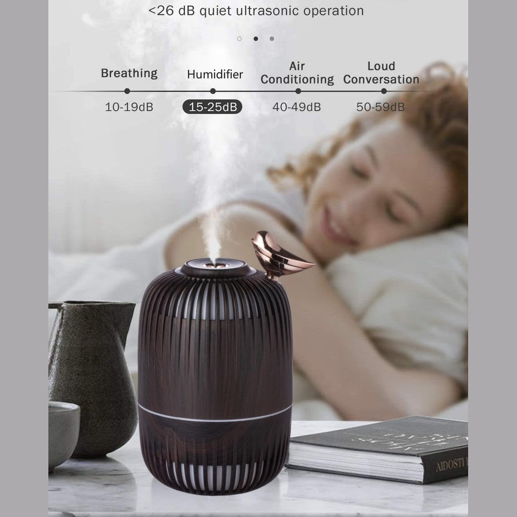 Portable USB Cool Mist Humidifier 280ml Mini Air Humidifier With Color LED Light Conversion Room Humidifier for Bedrooms Car