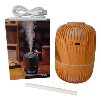 Portable USB Cool Mist Humidifier 280ml Mini Air Humidifier With Color LED Light Conversion Room Humidifier for Bedrooms Car