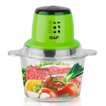 RAF Easy Operation High Quality Food Processor Glass 4 Spiral Blades Electric 6L Multifunction Food Processor Easy Clean