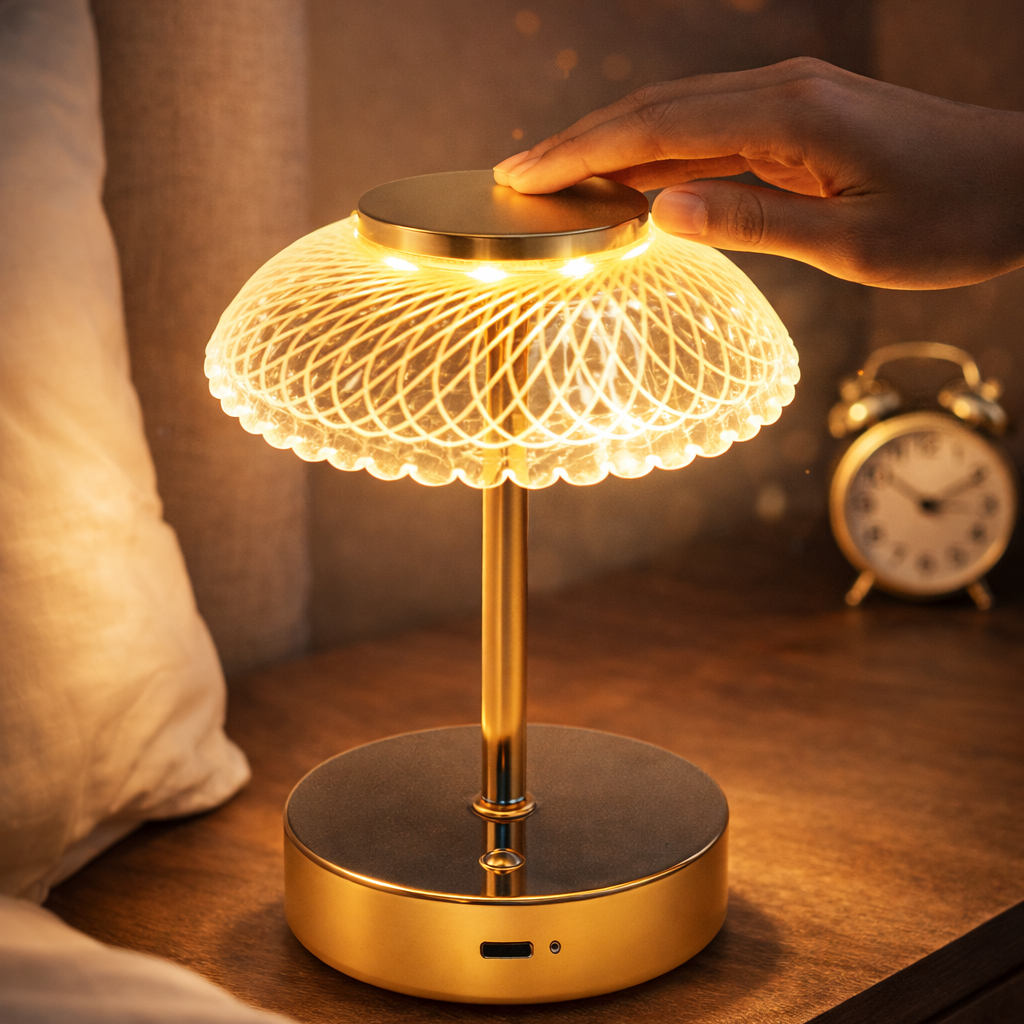 Desk Lamp Rechargeable Cordless Portable Touch Sensor LED Table Light