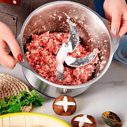 Electric Meat Chopper Machine - Stainless Steel Grinder for Meat & Vegetables | 2L Bowl, High-Power Motor |YDM-0095| Best Kitchen Chopper